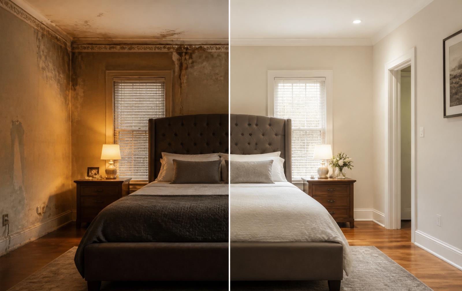 Avant et après — Chambre — Villeurbanne